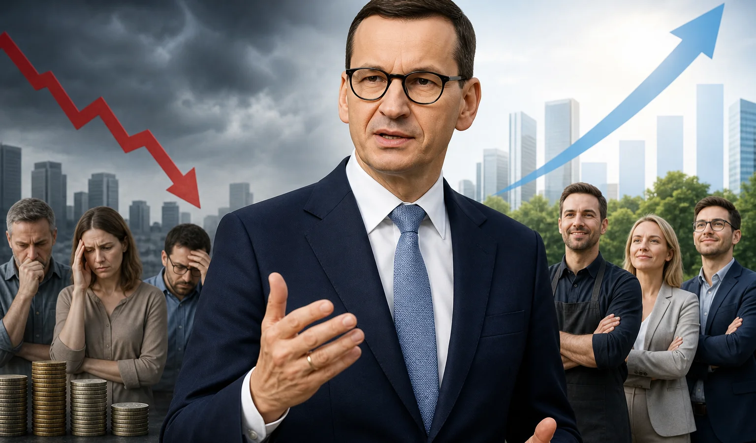 Ilustracja do artykułu: Mateusz Morawiecki krytykuje plany podatkowe rządu Tuska i prezentuje własne propozycje