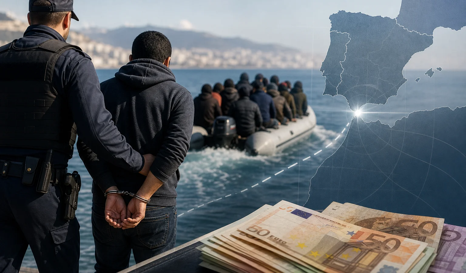 Ilustracja do artykułu: Hiszpańska policja rozbiła dwie siatki przemycające migrantów z Ceuty do Europy
