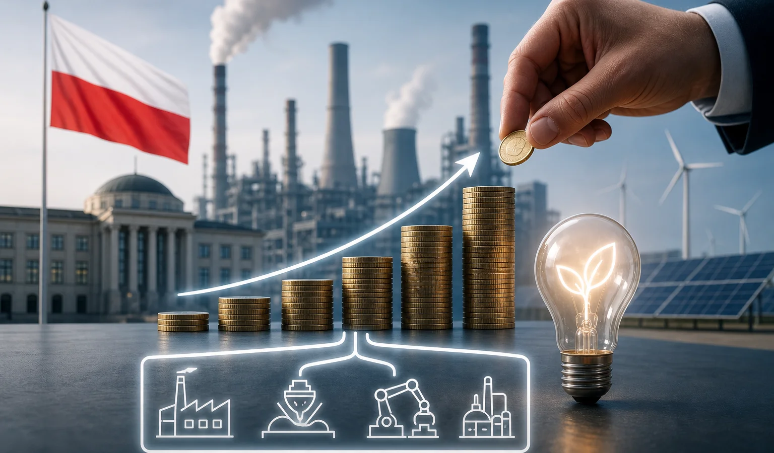 Ilustracja do artykułu: Polski rząd uruchamia wsparcie dla przemysłu energochłonnego na lata 2027–2030