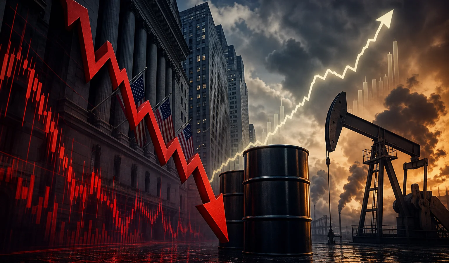 Ilustracja do artykułu: Wall Street kończy sesję spadkami, rosną rentowności obligacji i ceny ropy
