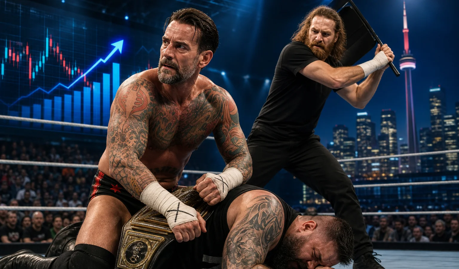 Ilustracja do artykułu: CM Punk obronił tytuł WWE na SmackDown w Toronto, Sami Zayn zdradził Kevina Owensa