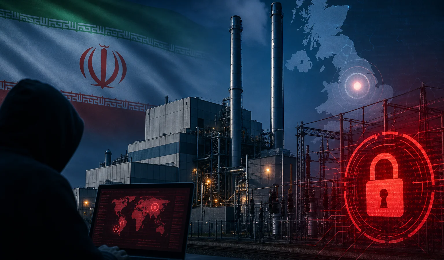 Ilustracja do artykułu: Mała brytyjska elektrownia wyłączona po cyberataku powiązanym z Iranem