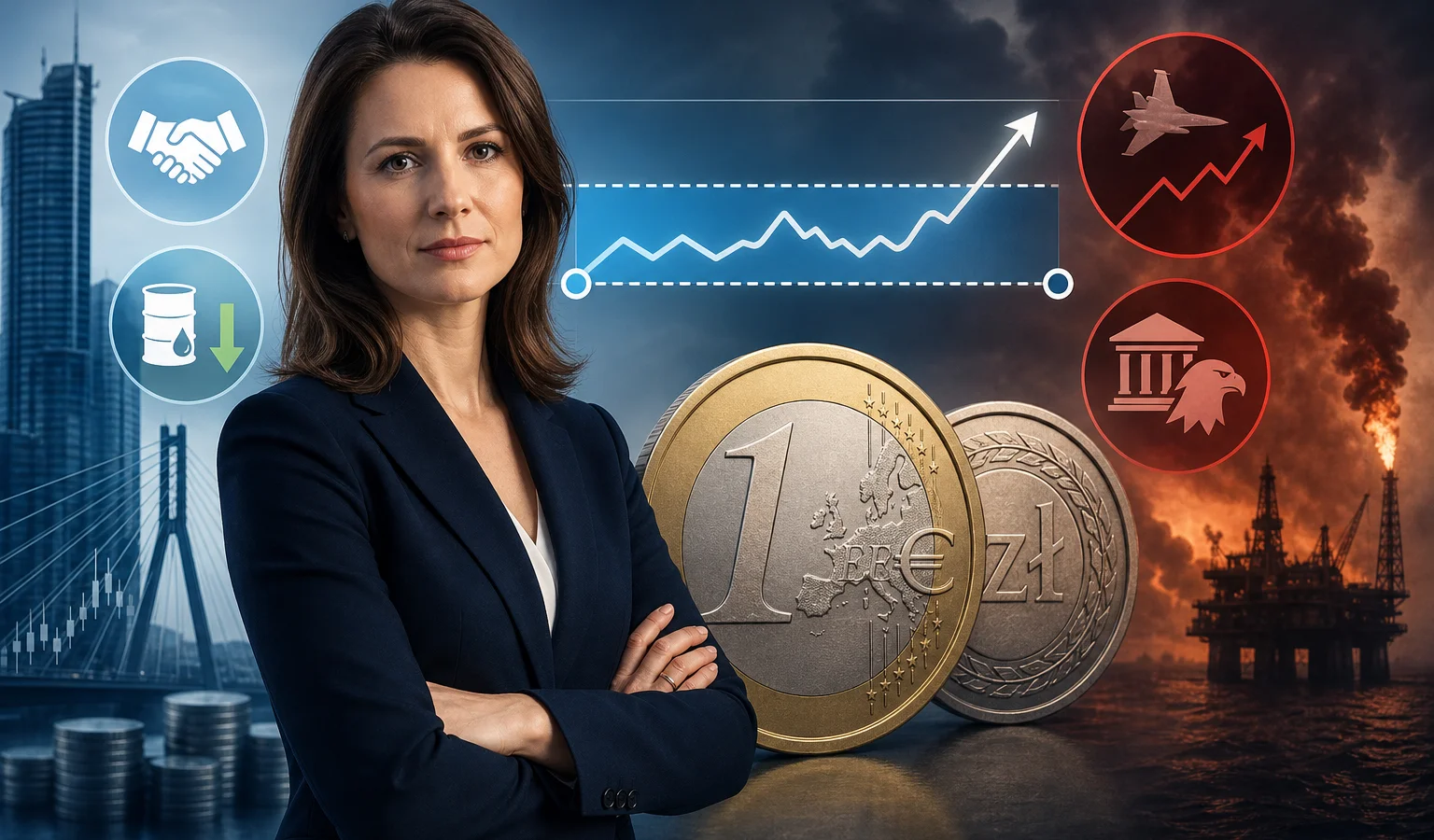 Ilustracja do artykułu: Prognozy kursu euro do złotego na najbliższy kwartał według ekonomistki Moniki Kurtek