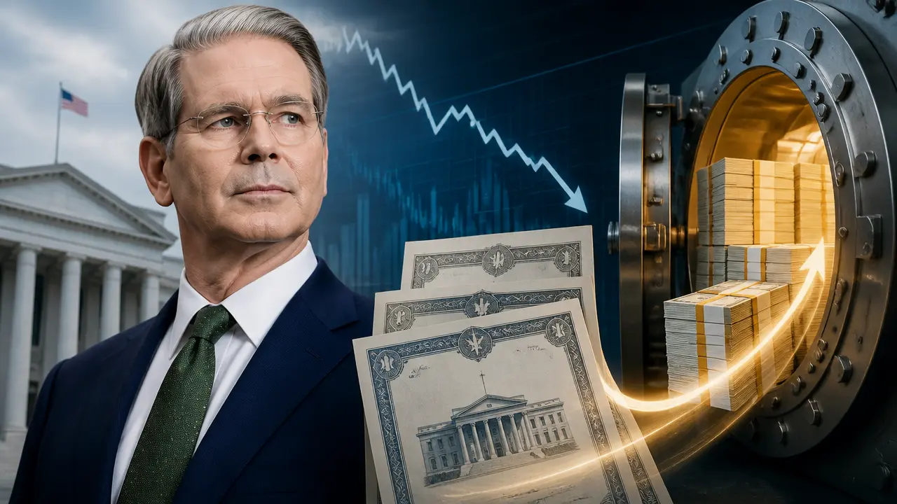 Ilustracja do artykułu: Sekretarz Skarbu USA Scott Bessent rozszerza skup obligacji, wykorzystując konto generalne Treasury