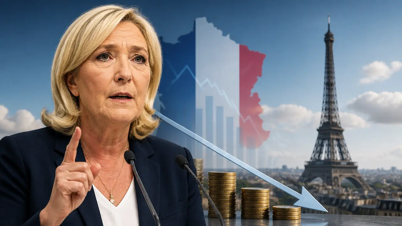 Ilustracja do artykułu: Marine Le Pen zapowiada plan oszczędnościowy na 125 mld euro dla Francji
