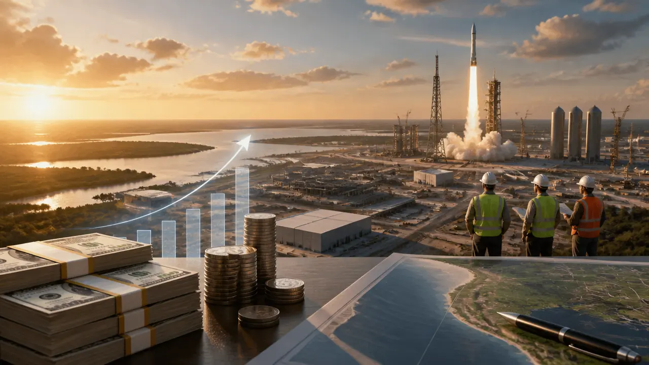Ilustracja do artykułu: SpaceX inwestuje 100 mld USD w największy kosmodrom na wybrzeżu Luizjany