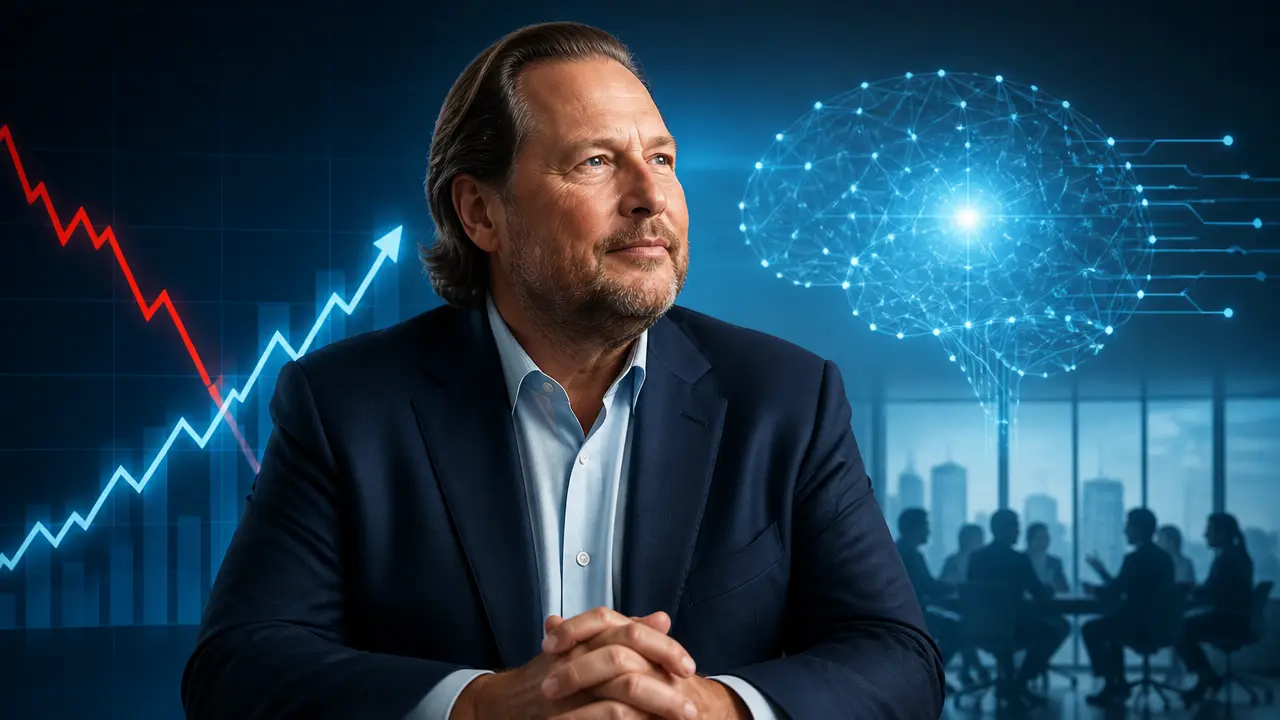 Ilustracja do artykułu: Salesforce podkreśla siłę AI i stabilność pomimo presji na akcje