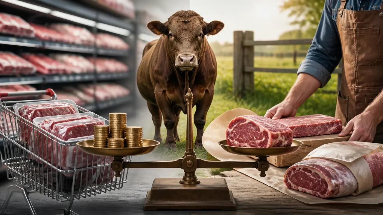 Ilustracja do artykułu: Bezpieczeństwo i koszty wołowiny: lokalny zakup kontra supermarket