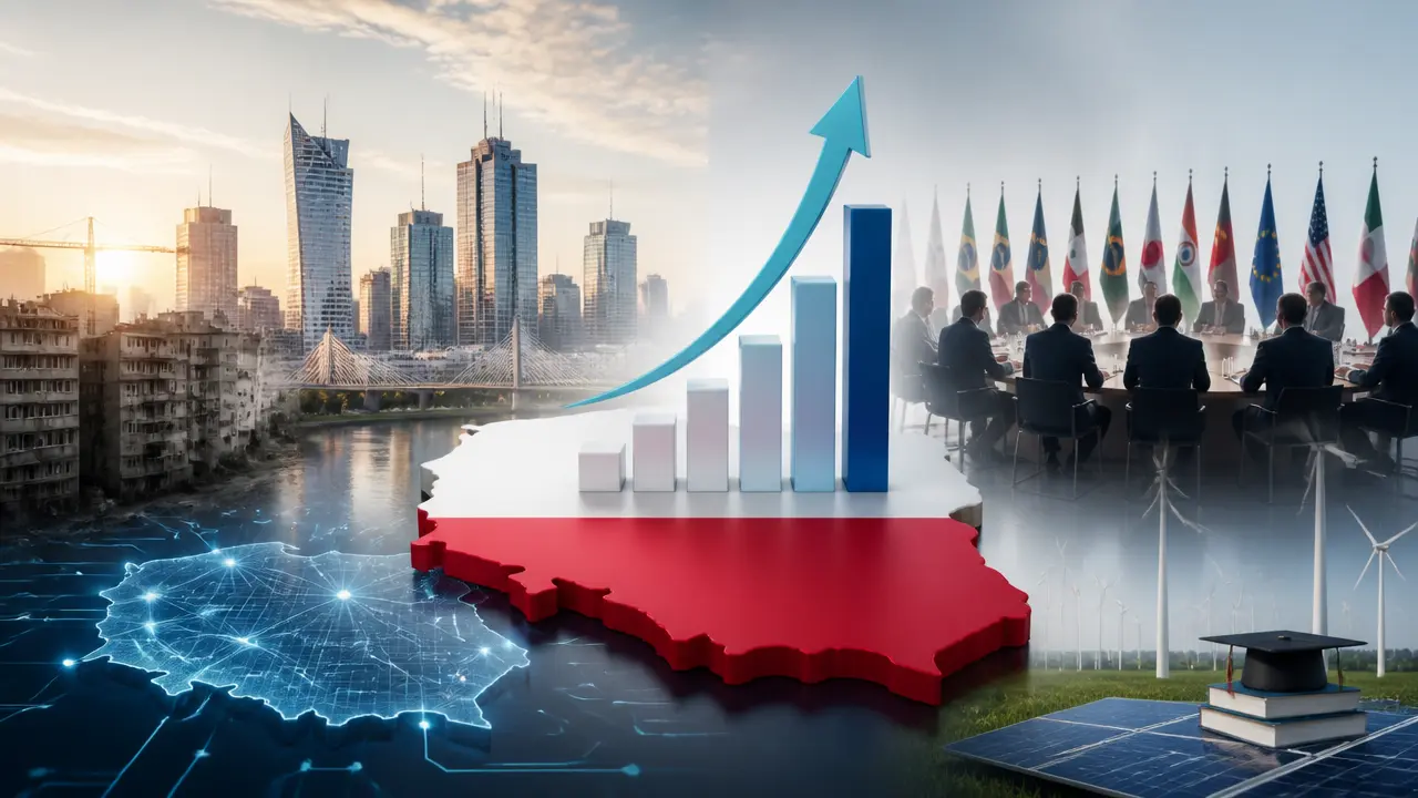 Ilustracja do artykułu: Polska gospodarka warta ponad 1 bln dolarów – kluczowe czynniki wzrostu według ministra Domańskiego na G20