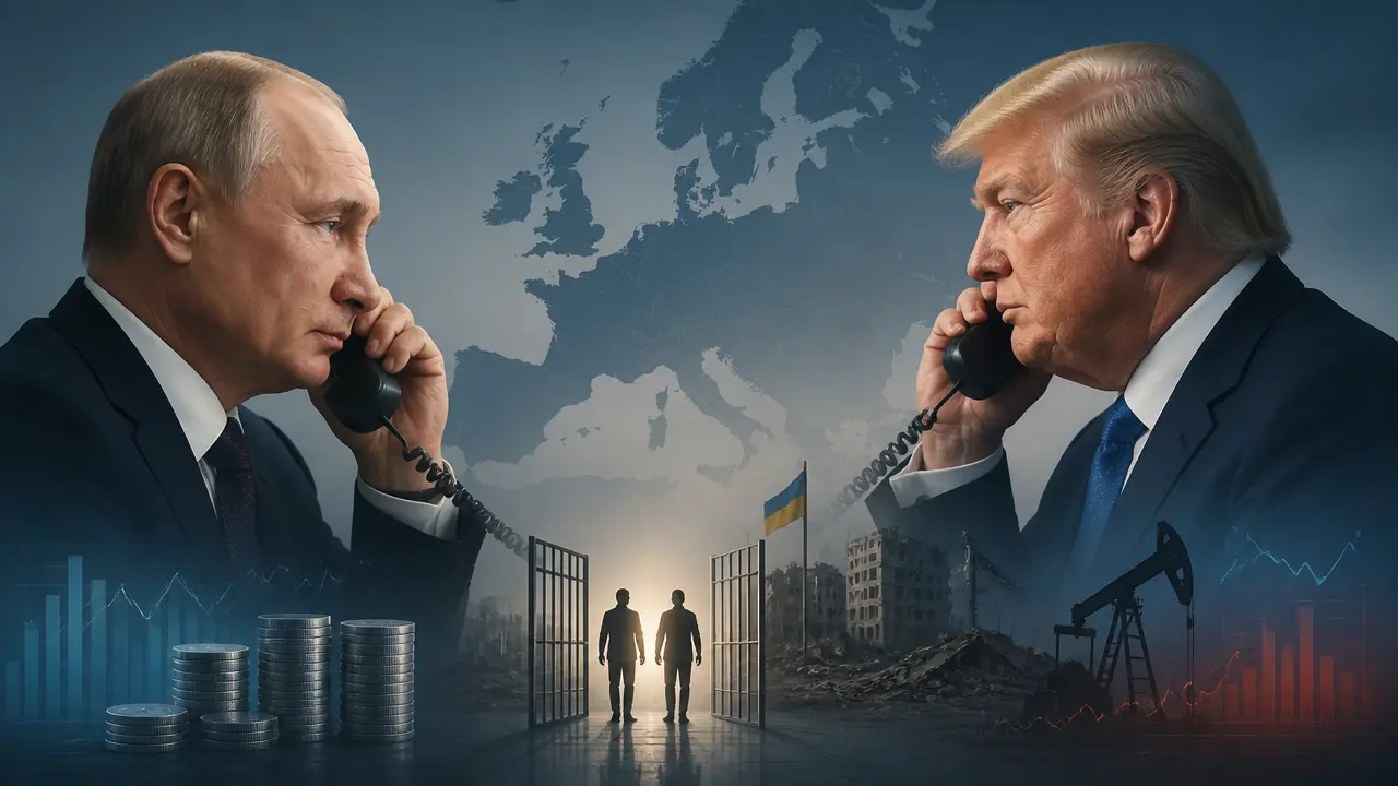 Ilustracja do artykułu: Putin zapewnia o braku wrogich planów wobec Europy podczas rozmowy z Trumpem