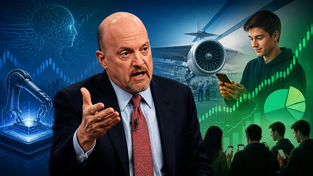Ilustracja do artykułu: Jim Cramer o dywersyfikacji inwestycji poza akcje AI i roli młodych inwestorów na Robinhood