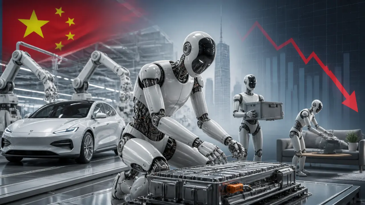 Ilustracja do artykułu: Chińskie firmy motoryzacyjne inwestują w humanoidalne roboty w obliczu spowolnienia rynku EV