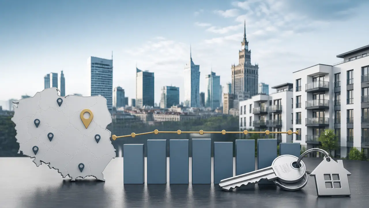 Ilustracja do artykułu: Stabilizacja cen najmu mieszkań w największych polskich miastach w sierpniu 2026