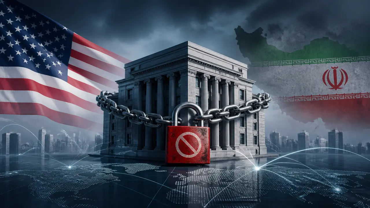 Ilustracja do artykułu: USA zapowiadają sankcje wobec dużego banku w ramach strategii wobec Iranu