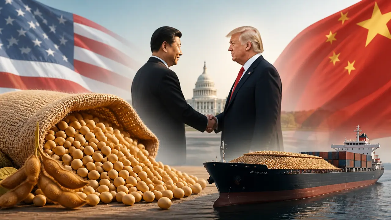 Ilustracja do artykułu: Chiny zwiększają zakupy amerykańskiej soi przed spotkaniem Xi-Trump