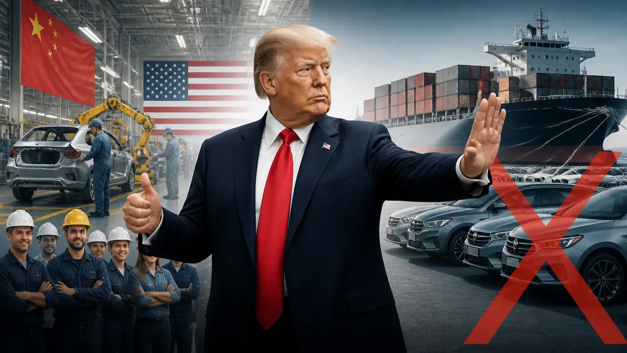 Ilustracja do artykułu: Donald Trump o chińskich fabrykach samochodów w USA i imporcie aut z Chin