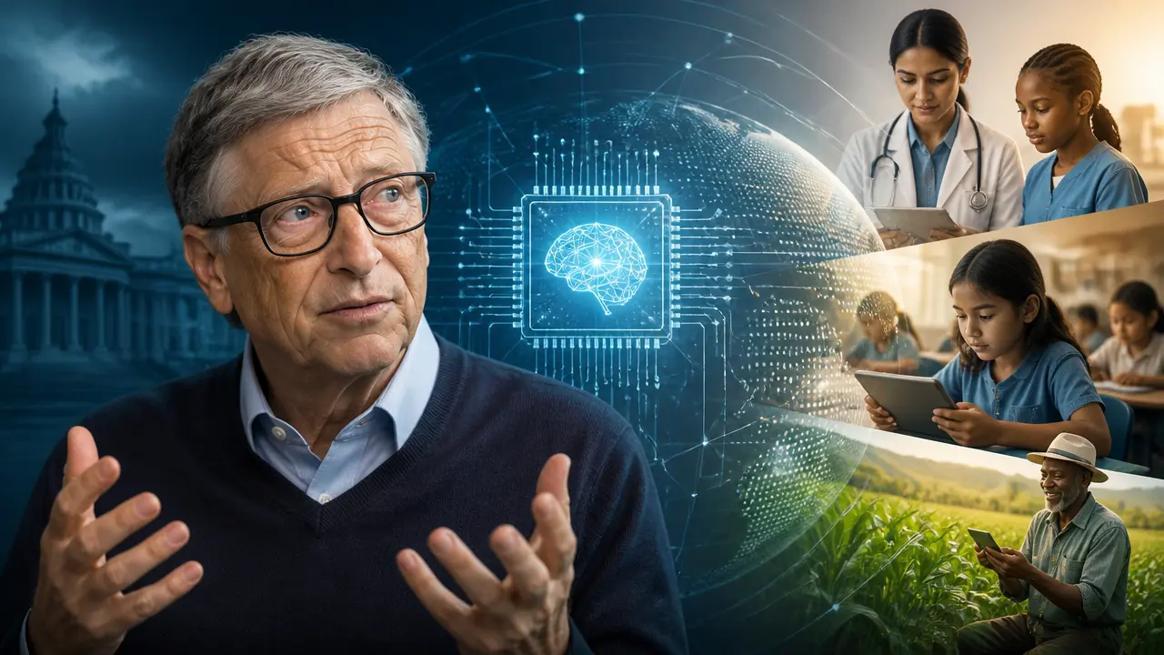 Ilustracja do artykułu: Bill Gates o sztucznej inteligencji: zagrożenia i inwestycje na rzecz równego dostępu