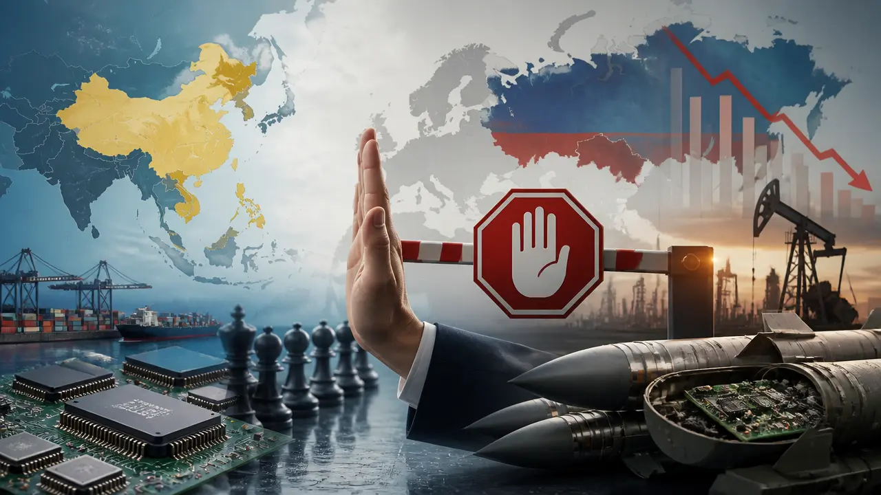 Ilustracja do artykułu: Ukraina apeluje do Azji o zaostrzenie sankcji wobec Rosji i kontrolę dostaw komponentów wojskowych