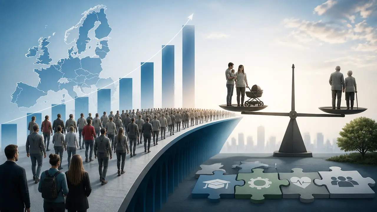 Ilustracja do artykułu: Demograficzne wyzwania Europy: imigracja i dzietność w perspektywie naukowej