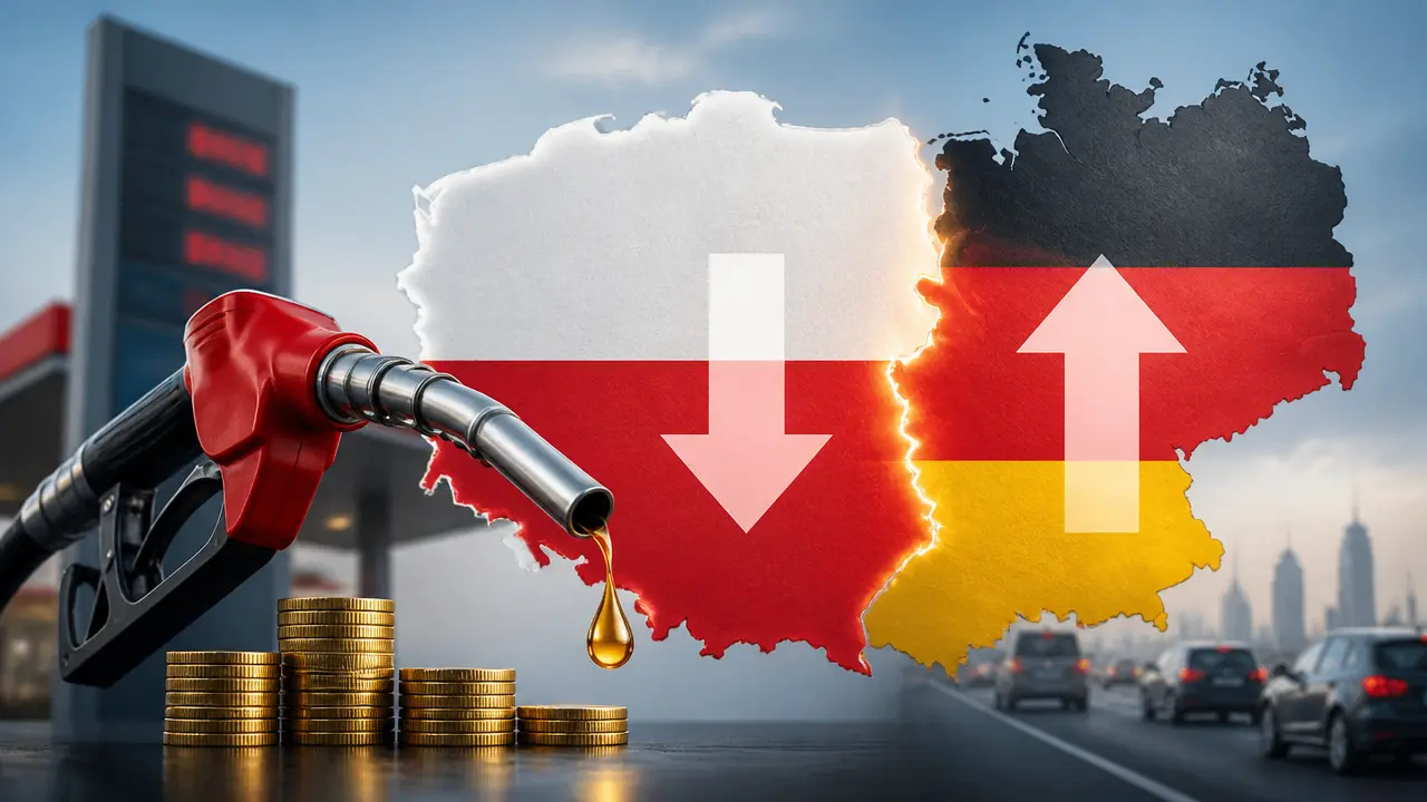 Ilustracja do artykułu: Ceny paliw w Polsce i Niemczech: podatki, obniżki i koniec ulg
