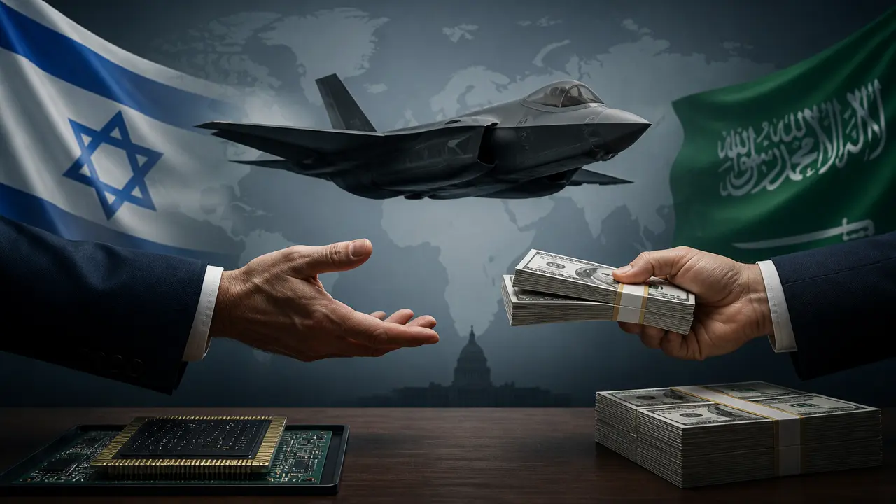 Ilustracja do artykułu: Izrael domaga się rekompensaty od USA za sprzedaż myśliwców F-35 Arabii Saudyjskiej