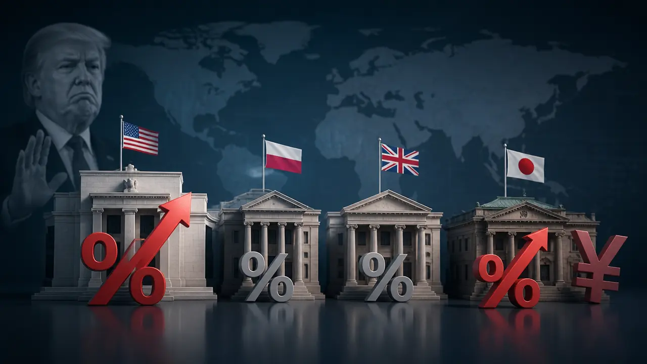 Ilustracja do artykułu: Decyzje banków centralnych: Fed podnosi stopy, NBP i Bank Anglii zachowują powściągliwość