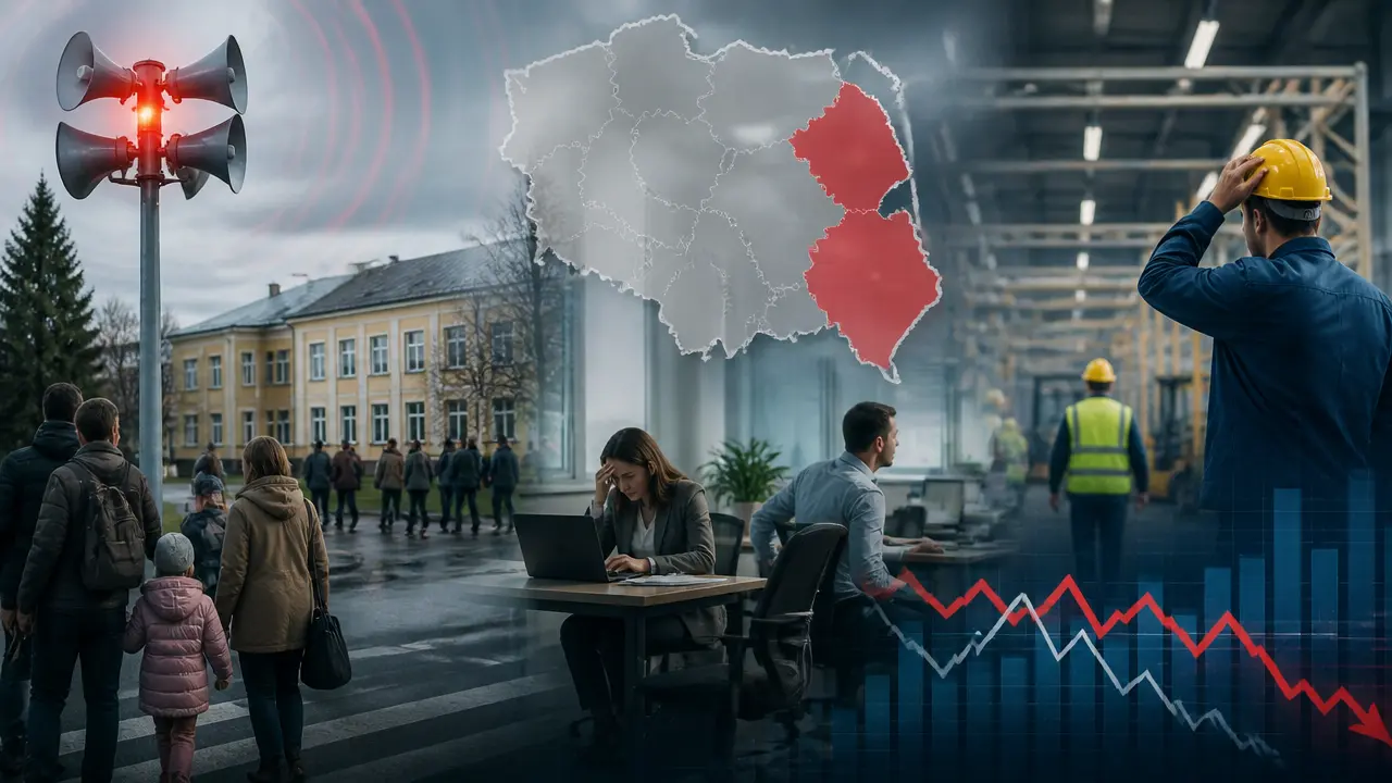 Ilustracja do artykułu: Alarmy i ewakuacje na wschodzie Polski wpływają na pracę i codzienne życie