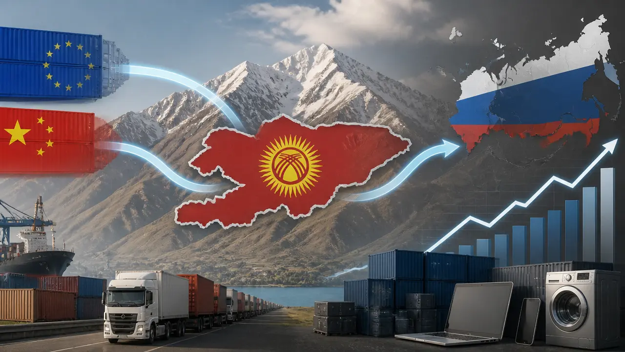 Ilustracja do artykułu: Kirgistan jako kluczowy szlak handlowy dla Rosji podczas wojny na Ukrainie