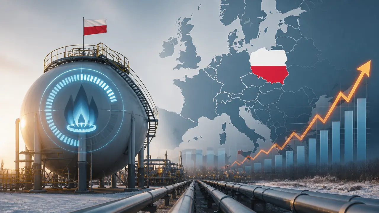 Ilustracja do artykułu: Polskie magazyny gazu niemal pełne na sezon zimowy, mimo wyzwań pojemnościowych