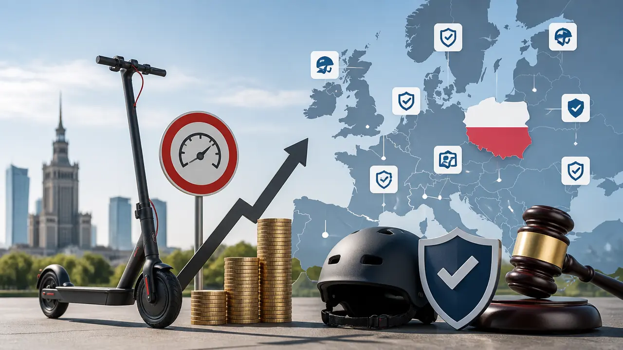 Ilustracja do artykułu: Zaostrzenie przepisów dotyczących hulajnóg elektrycznych w Polsce i Europie