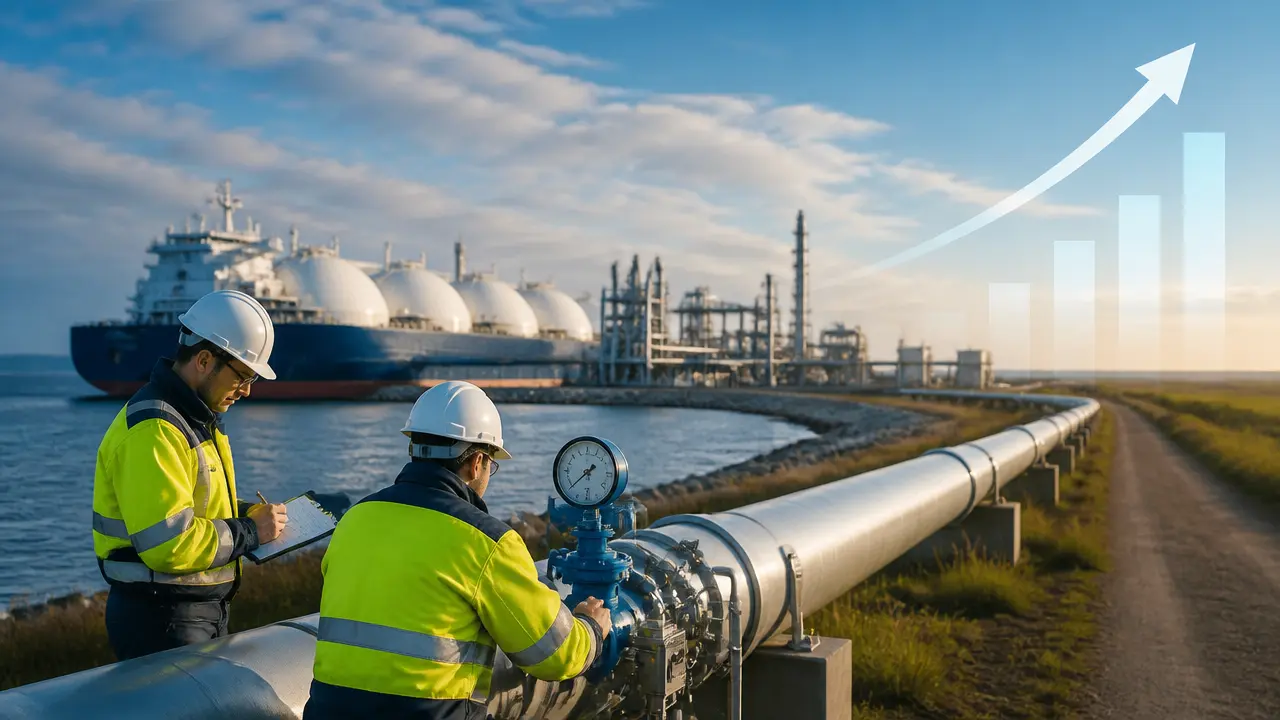 Ilustracja do artykułu: Terminal LNG w Gdańsku: pozytywne testy gazociągu i postępy inwestycji