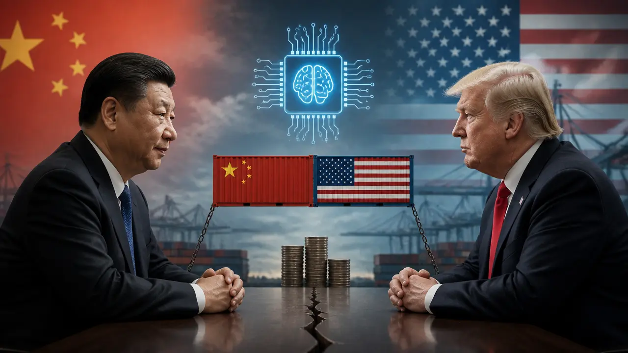 Ilustracja do artykułu: Spotkanie Xi Jinpinga z Donaldem Trumpem nie przyniosło przełomu w relacjach USA-Chiny