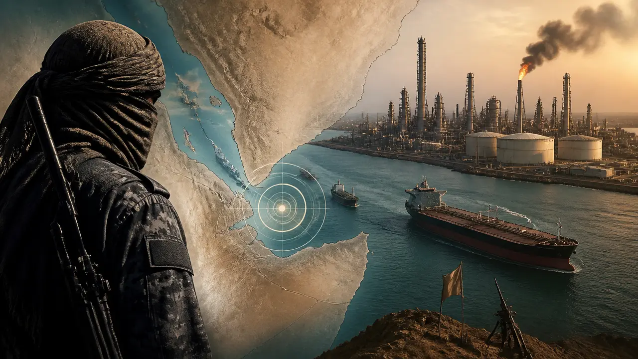 Ilustracja do artykułu: Huti przygotowują ataki na Saudi Aramco i kontrolują cieśninę Bab al-Mandab