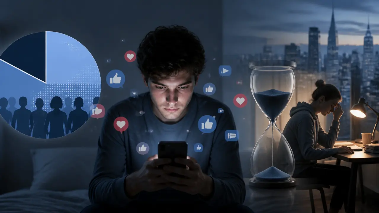 Ilustracja do artykułu: Polacy spędzają ponad dwie godziny dziennie w social mediach, a studenci nawet pięć godzin