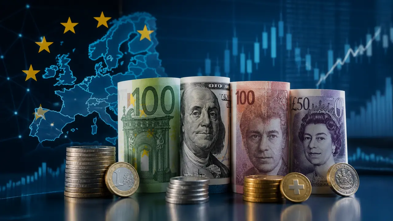 Ilustracja do artykułu: Aktualne kursy walut: euro, dolar, frank i funt na 28 września 2026