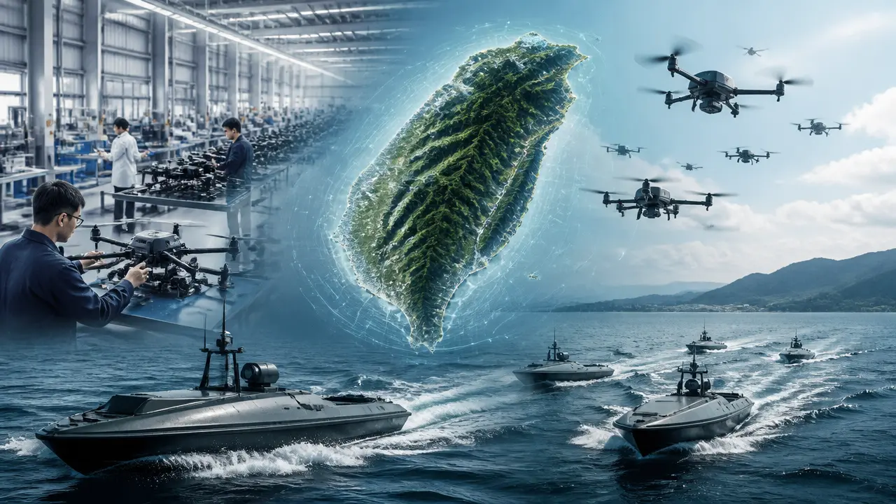 Ilustracja do artykułu: Tajwan rozwija przemysł dronów i bezzałogowych łodzi w odpowiedzi na rosnące zagrożenia