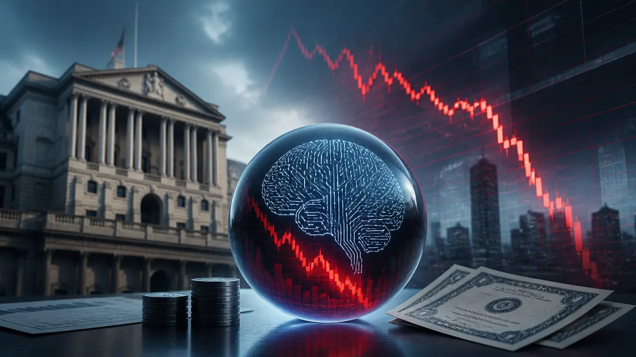 Ilustracja do artykułu: Bank Anglii ostrzega przed ryzykiem na rynku akcji spółek AI i jego wpływem na gospodarkę