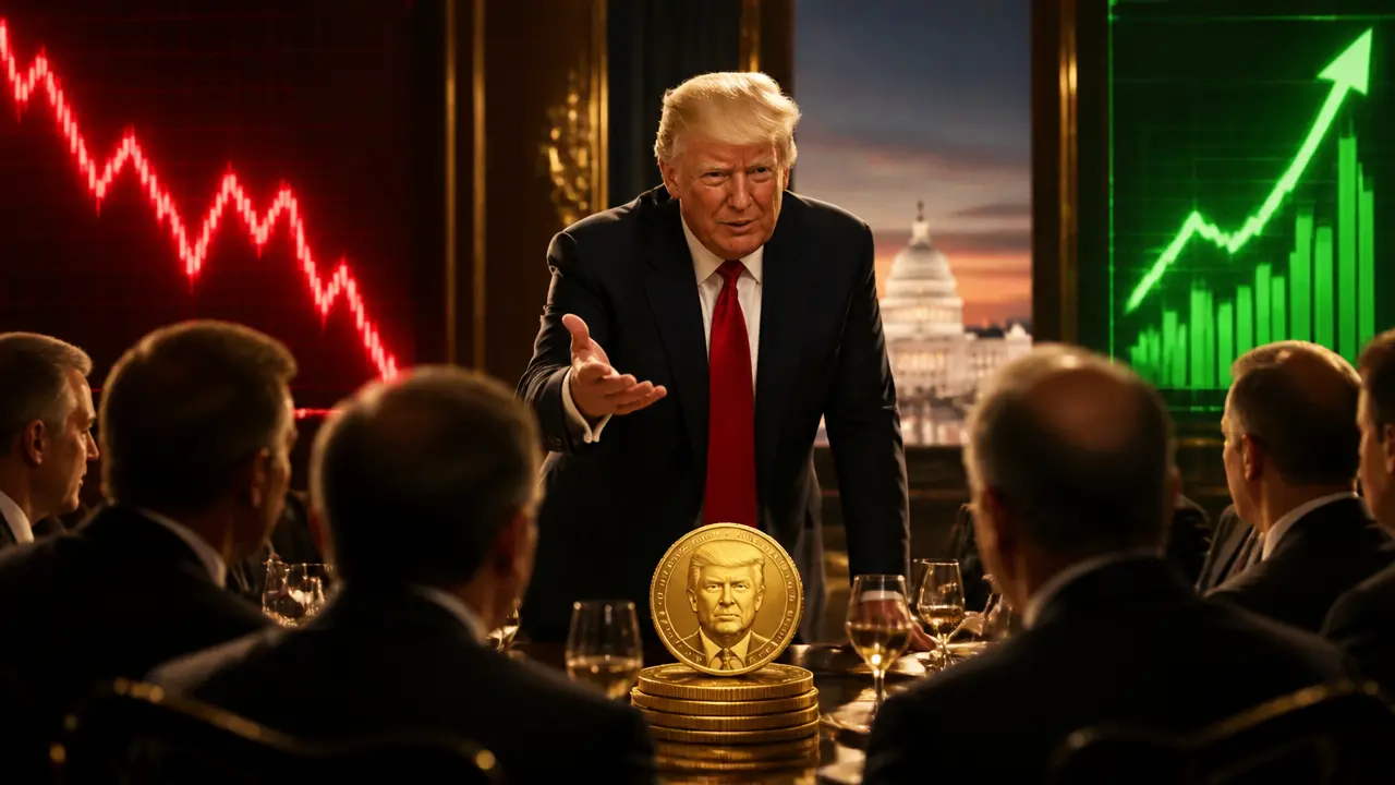 Ilustracja do artykułu: Donald Trump spotka się z inwestorami memecoina TRUMP pomimo miliardowych strat