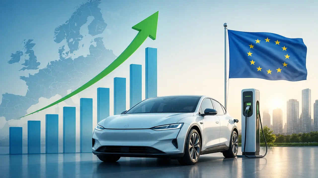 Ilustracja do artykułu: Rekordowa sprzedaż samochodów elektrycznych w Unii Europejskiej w 2026 roku