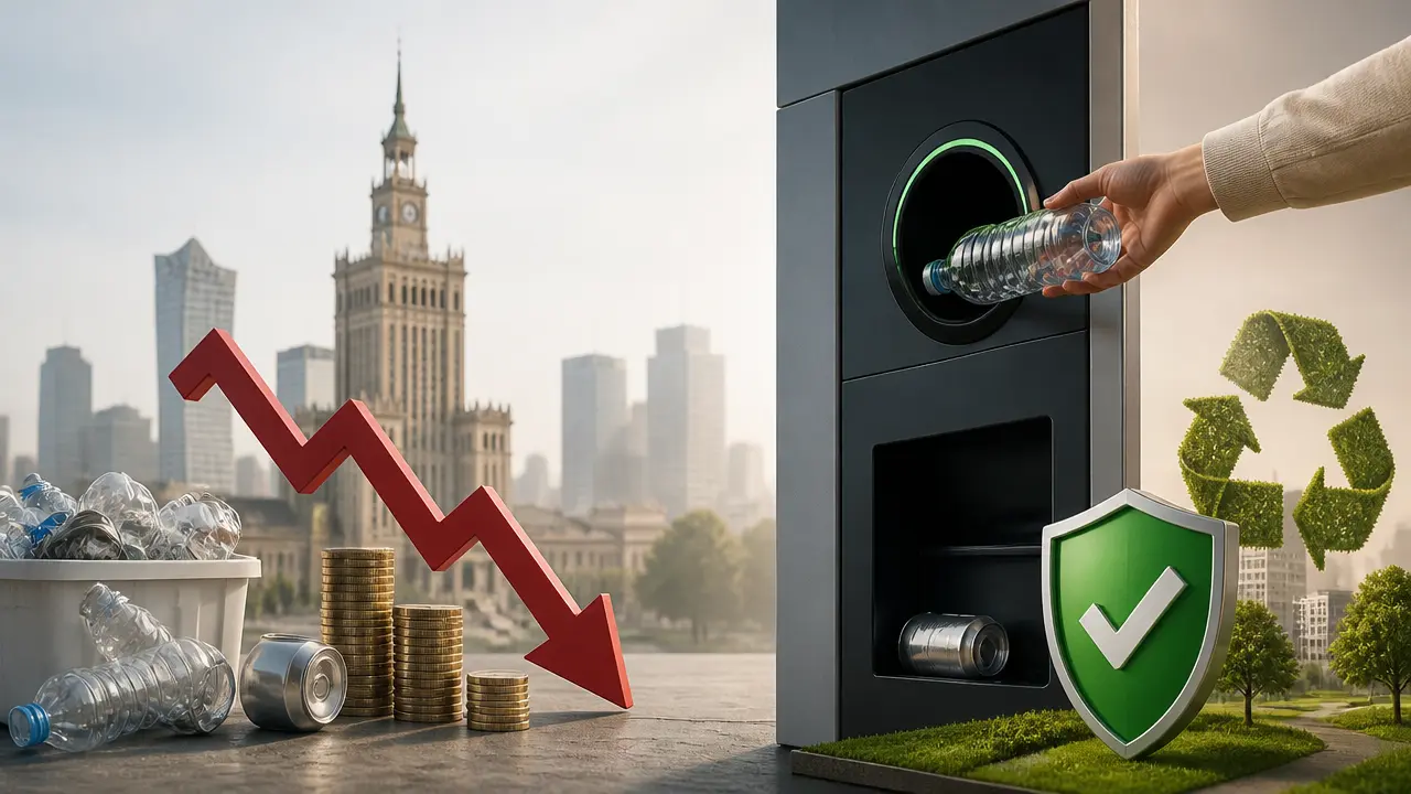 Ilustracja do artykułu: System kaucyjny a finanse samorządów: spadek przychodów ze sprzedaży surowców wtórnych