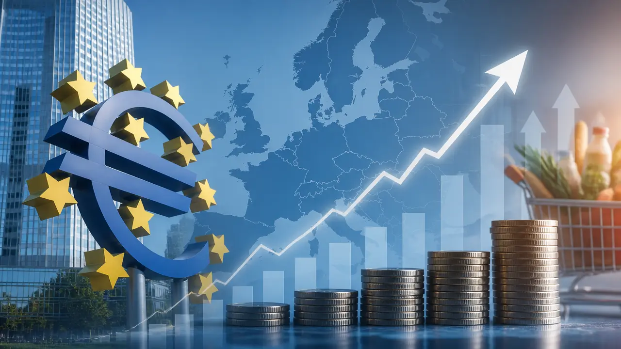 Ilustracja do artykułu: Gospodarka strefy euro przyspiesza, rośnie presja inflacyjna i oczekiwania na podwyżki stóp EBC
