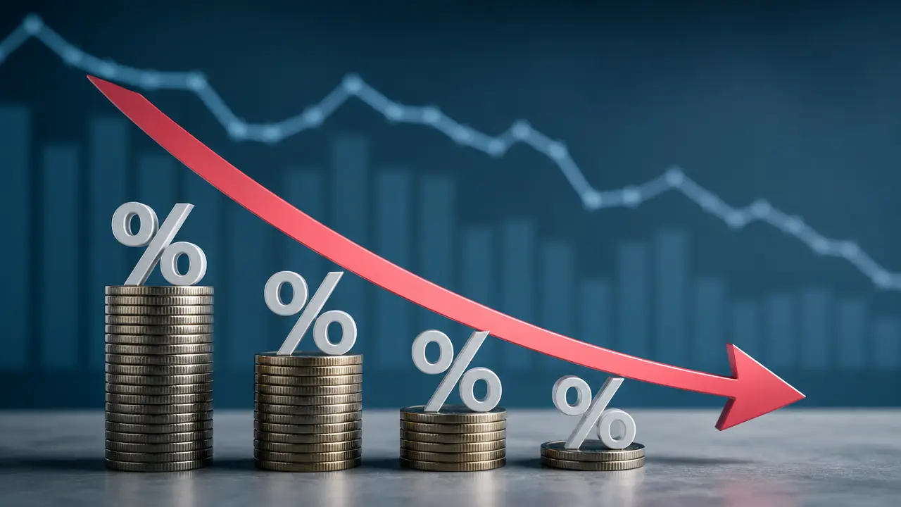 Ilustracja do artykułu: Spadek oprocentowania lokat miesięcznych – z 7% do 4% w październiku 2026