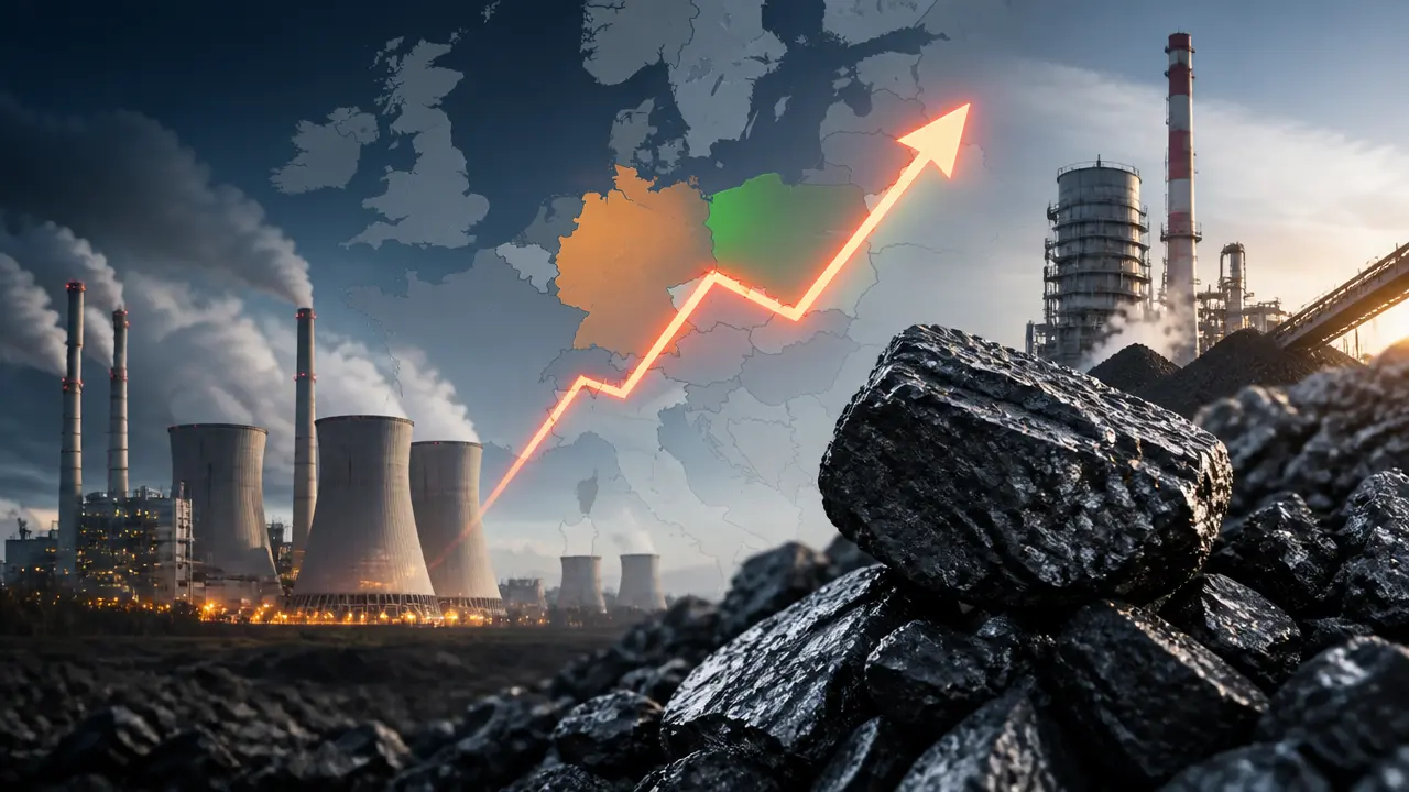 Ilustracja do artykułu: Wzrost cen gazu w Europie zwiększa znaczenie węgla w energetyce